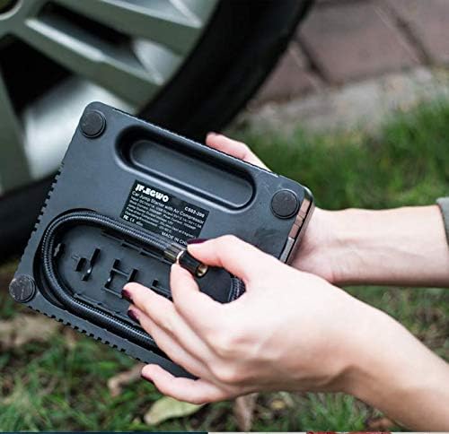 JF.EGWO Car Jump Starter with Air Compressor, 2000A Peak 150 PSI 20000 Capacity Li-on Power Battery Jump Pack, Double USB Ports and Double LED Flashlight and Smart Jump Cable