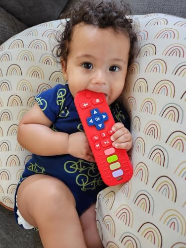 Image of Moppets Infant Silicone Animal Teethers with Easy Grip, Boilable, 100% Nano Silicone - DUST Resistant (Remote)