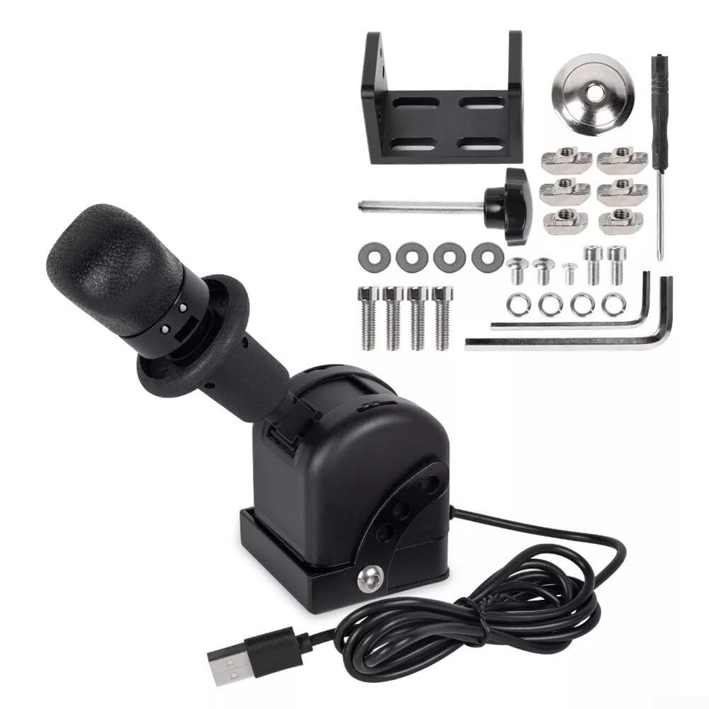 Freno a mano USB, simulatore in lega di alluminio, freno a mano e gioco ampia gamma di morsetti per PC Gaming accessorio per gli appassionati di Sim da corsa