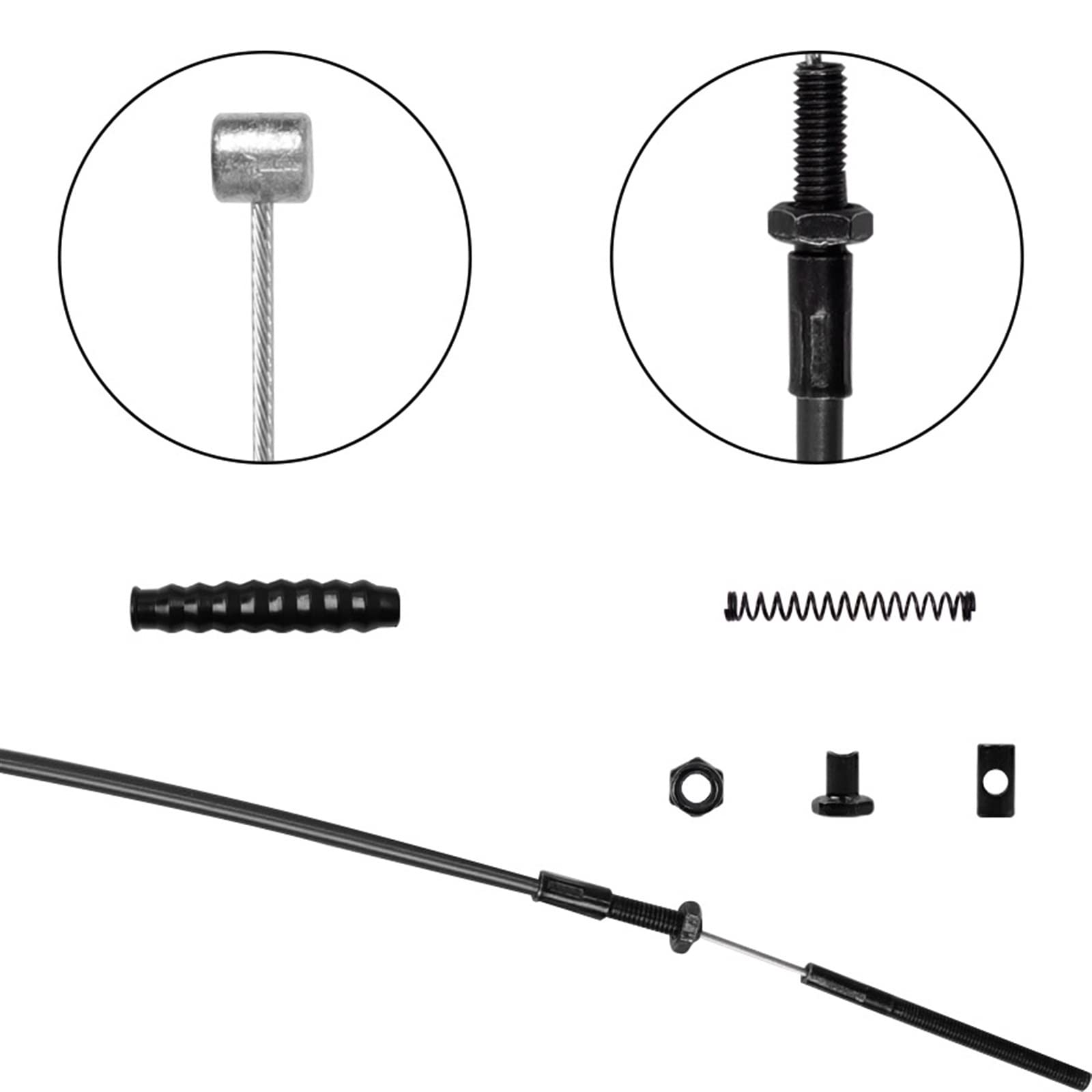 Linea del Cavo Freno Durevole Adatto for Segway Ninebot Max G30 Monopattino G30D Accessori del Gruppo Freno a Ruota Anteriore Scooter