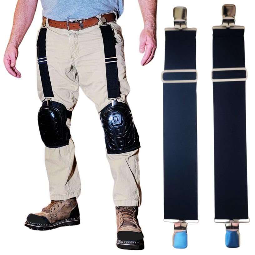 Professional Knee Pad Accessory for Work Knee Pads, Adjustable Straps, Guaranteed to Keep Your Knee Pads on Your Knees While Performing Tasks,