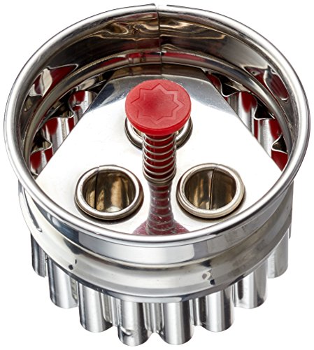 Städter 966056 Linzer- Ausstecher mit Auswerfer 3-Loch,...