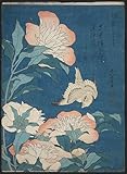Taille Par DéFaut: (58x90cm) XcBAIHOUD Célèbre Art Mural Oeuvre Dimpression Pivoines et canaris d\'une série sans titre connue sous le nom de petites fleurs de Katsushika Hokusai Pour la Décoration de Bureau 60x90cm