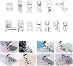BUDDE 42pcs Ensemble de pieds presse-machine à coudre pour frère, bébé, chanteur, Janome, Elna, Toyota, New Home, Simplicité, Necchi, Kenmore et White Low Shank Sewing Machines