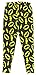BATMAN DC Comics Batgirl Logo All Over Print Leggings (X-Large) Black