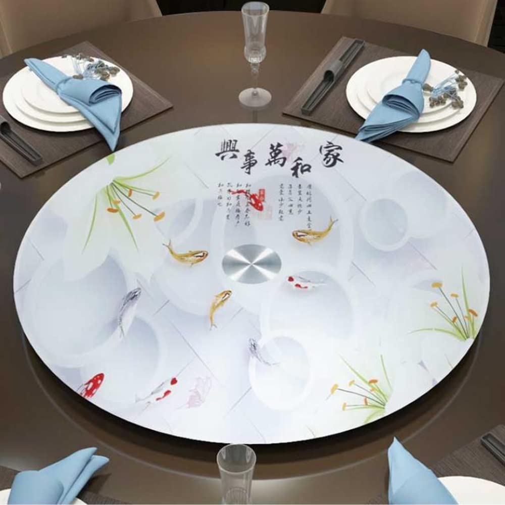 Plateau Tournant En Verre Transparent Lazy Susan Plateau Rond Rotatif