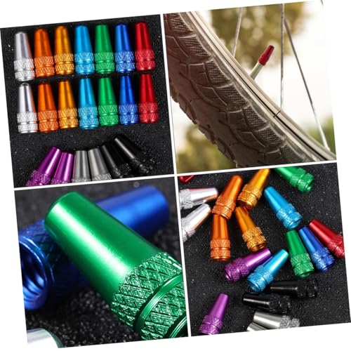 30 tapas de válvula para bicicleta estilo francés para polvo, 30 piezas, colores surtidos para neumáticos de bicicleta de montaña, carretera y moto miniatura 4