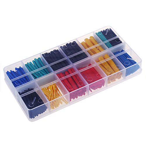 Lodokdre 280pcs termoretraibile tubo termoretraibile scatola termoindurente 1 a 10mm 2: 1