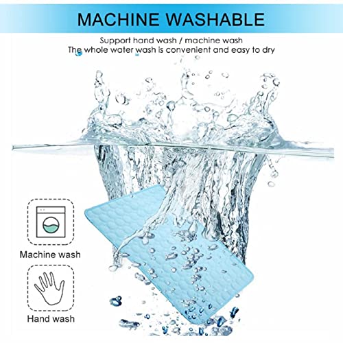 Cooling Mat For Large Dogs Cats Pet Washable Summer Cooling Pads Summer Sleeping Kennel Mat,Ice Silk Sleep Mat Pad Non-Toxic Sleep Bed Animal(Xl 70X100Cm, Light Blue) #TOP6
