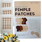MATCHED Hydrocolloid Pimple Patches - Truly Invisible Pimple Patches - 3 Sizes, 72-Count(1 Pack)- Acne patches that match your skin tone & makeup - Acne Skincare (MIAMI)