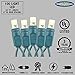Novelty Lights 50ft 100 LED Pure White Christmas Lights Outdoor/Indoor, 6