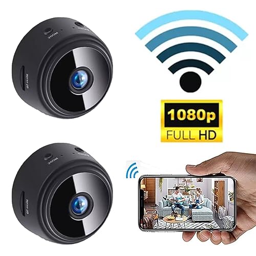 Kit 3 Mini câmera espiã WiFi HD 1080P sem fio, câmera de vídeo escondida, câmera de babá com visão n