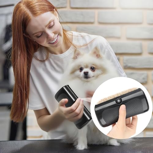 2025 Fellwunder Bürste Hund,Hunde Unterwollbürste mit Komfortgriff,Pfotenstern Bürste für Hunde & Katzen,Tierhaarbürste zur Fellpflege & Fellwechsel,Für Kurzhaar & Langhaar Felltypen (1 Set)