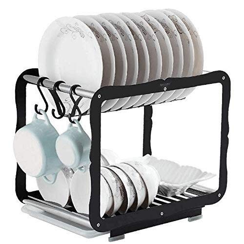 Abtropfgestell Geschirr Drain-Rack - Waschbecken Abtropffläche Dish Drainers Draining In Küche Drain-Gestell Mit Besteck Besteck-Halter Cover