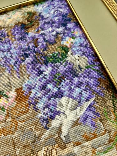 Image of RIOLIS - Spring After E. Bidou 2279, Floral Cross Stitch Kits 11 inchx19, Embroidery for Beginners & Advanced, Crossstitching Kits Adult, Counted Stitching Kit