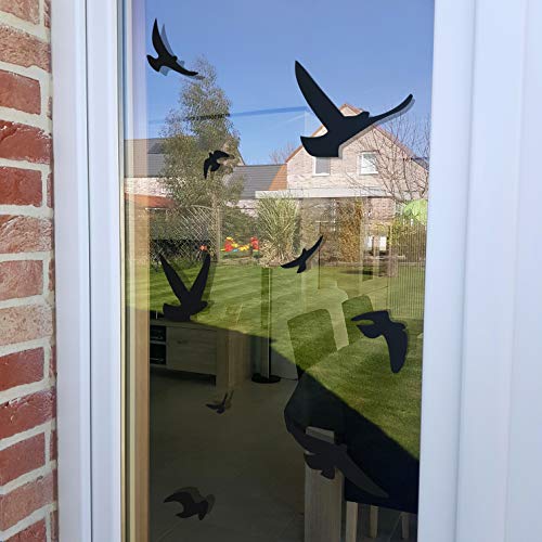AntiCollision Stickers to Prevent Bird Strikes on Window Glass Set