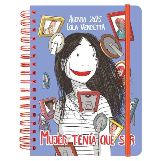 Agenda anual semanal 2025 Lola Vendetta (TANTANFAN)