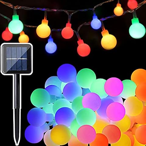 50 LED Globe Solar Fairy Lights for Outdoor Cover