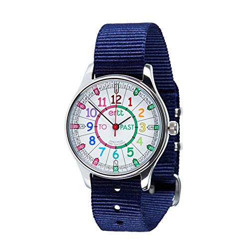 EasyRead Time Teacher Waterproof Kids Watch - Watches for Kids - Learn to Tell The Time Watch for Boys & Girls - 3 Step Time Teacher Kids Watch - Past/to Dial - Analogue with Easy to Read Dial