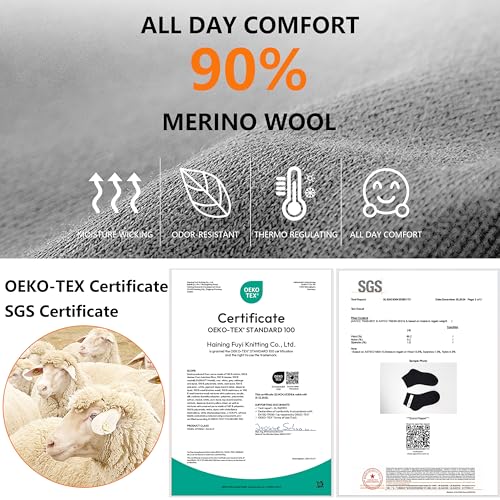 Image of 3 Pairs 90% Merino Wool Ankle Business Casual Thin Wool Socks | Lightweight, Arch Support, Moisture Wicking, Breathable, Business, Work, Everyday Wear, Temperature Regulating