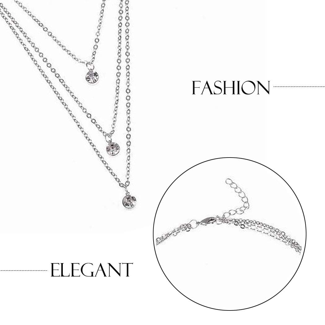 Artmiss Colar feminino em camadas de strass simples duplo multicamadas colar com pingente para menina em promoção! Veja a oferta e mais achadinhos de Bijuterias 5 Hoje é o melhor dia para comprar Artmiss Colar feminino em camadas de strass simples duplo multicamadas colar com pingente para menina com aquele preço maroto! Promoção! Aproveite a oferta! 5