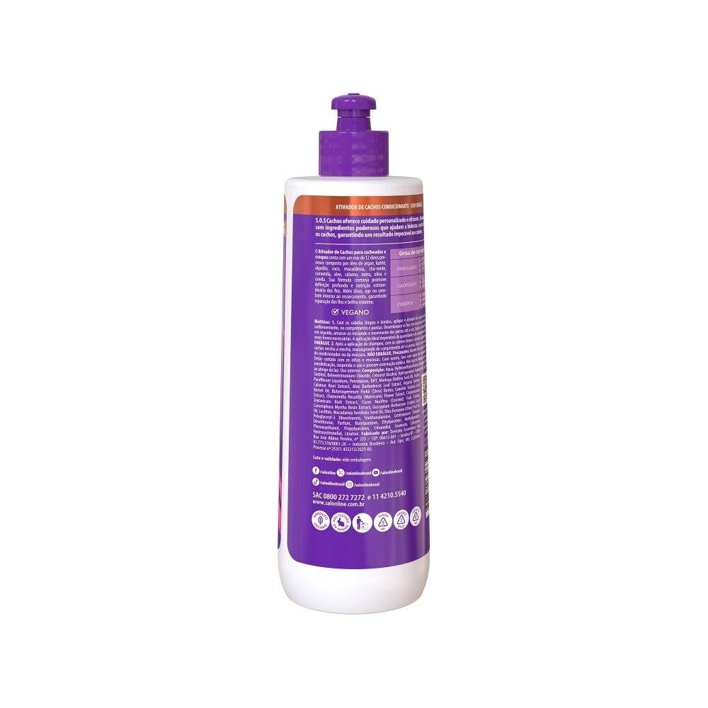 Salon Line SOS Cachos Ativador de Cachos Curl Activator 500 Ml | Super Oleos, SOS Curls, Super Oils, 16.90 Fl Oz