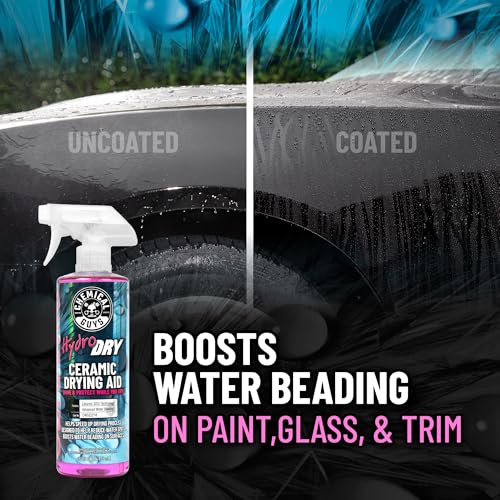 Image of Chemical Guys HydroDry, Ceramic Drying Aid - 16 oz Quick Detail Spray Enhances Shine and Protection After Wash, Safe for Cars, Trucks, SUVs, Motorcycles, and RVs - Hydrophobic Gloss Booster