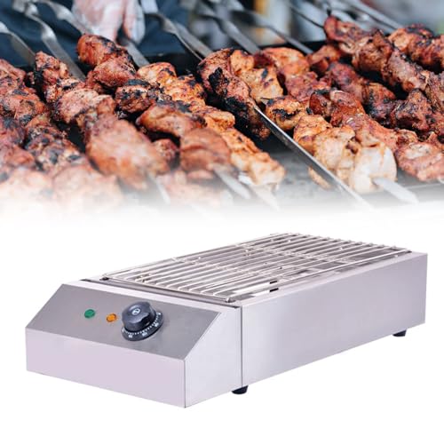 LYDZUSDP Electric Table Top Griddle Electric Smokeless Portable BBQ Barbecue Grill Indoor Cooking Grill with Temperature Control Kebab Grill(Jpx D280)