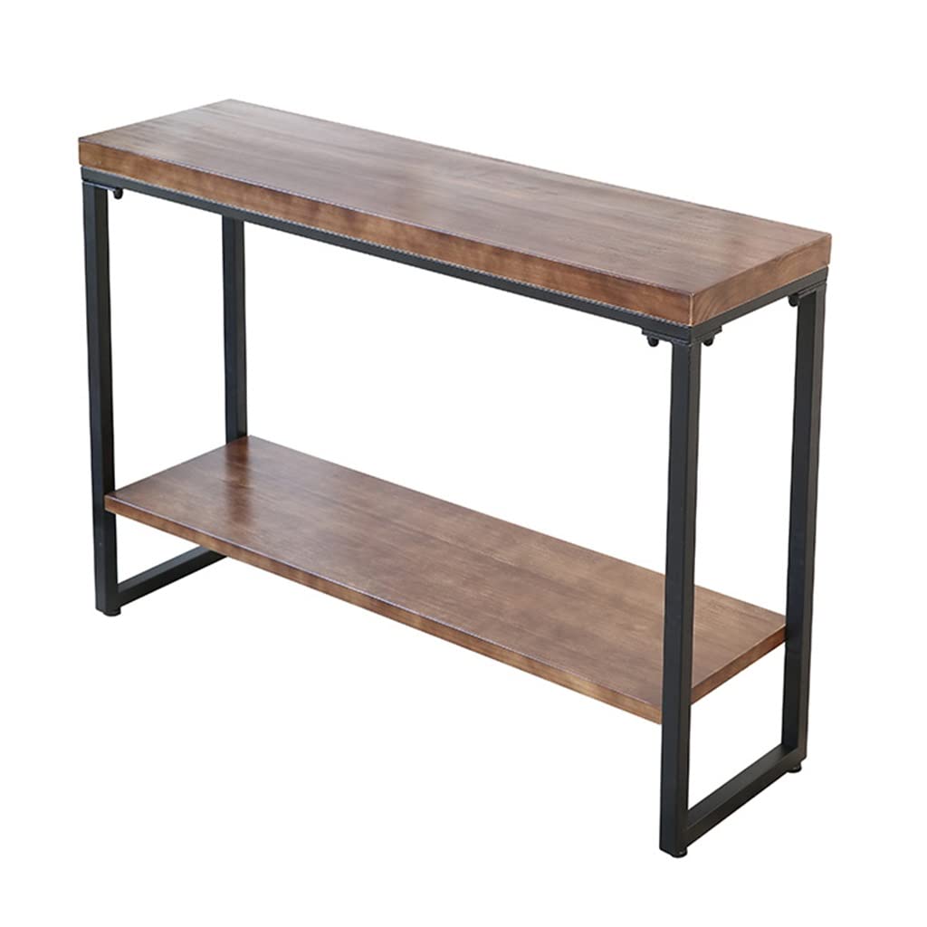 Amazon.com: NIZAME Home Sofa Table with 2 Tiers Shelf, End Table