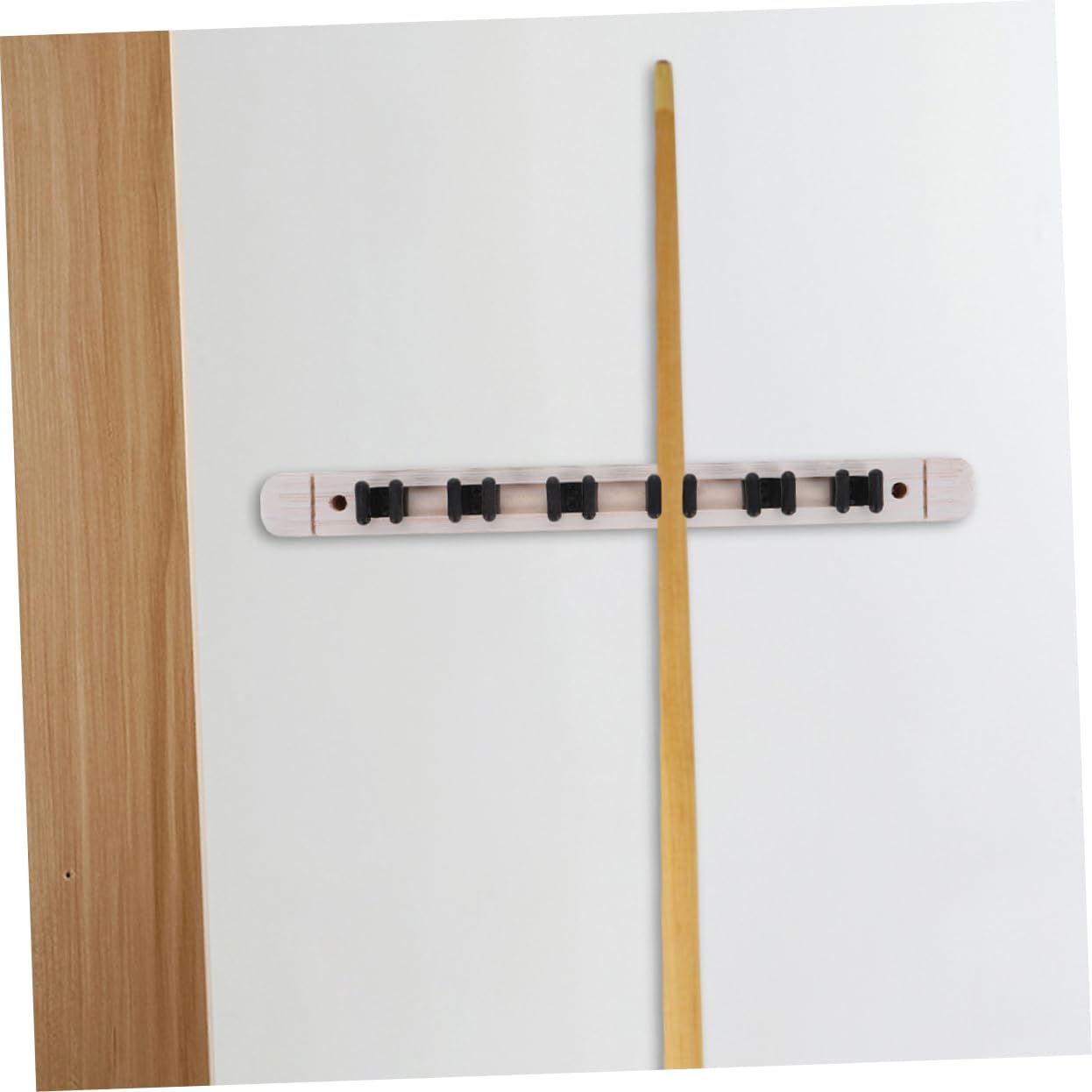 2pairs Solid Wood Slot Wall-mounted Billiard Cue Rack Elegant Pool Stick Holder for Organized Storage Homes and Clubs Billiards Accessory for Pool Players