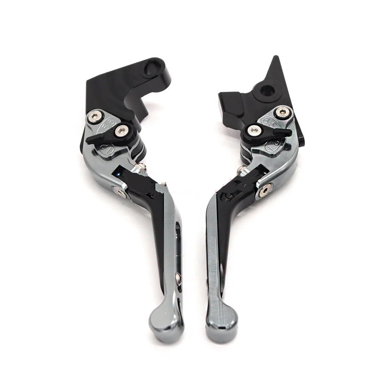 JWQEBNS Motorcycle Brake Clutch Levers for GSXR 600 750 1000 K1 K2 K3 K4 K5 K6 K7 K8 K9 Motorcycle Accessories CNC Adjustable Folding Brake Clutch Levers(Titanium)