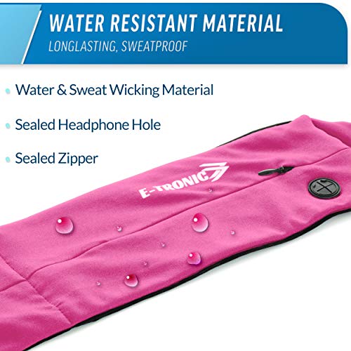 Cinto de corrida melhor pacote de cintura: pochete (ajuste rosa esportivo) comporta todos os telefon