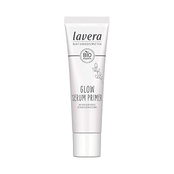 lavera Glow Serum Primer - Natural Glow - for Long-Lasting Make Up - Nourishing & Moisturising - Vegan - Natural Cosmetics - 30 ml