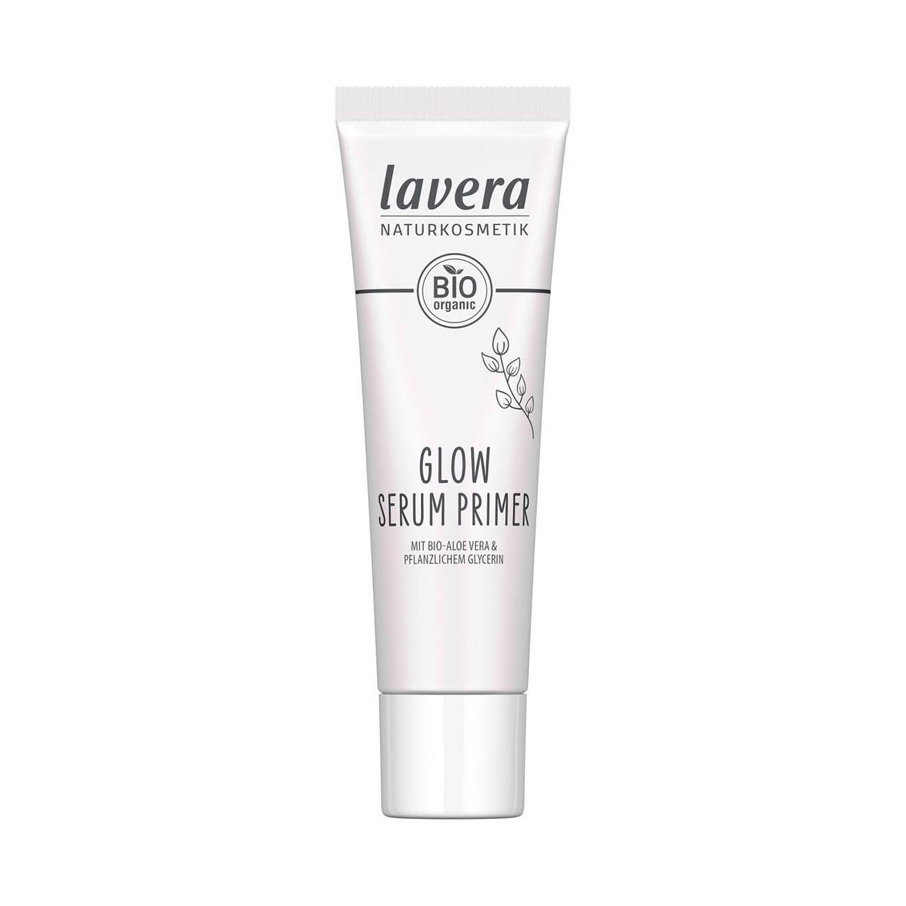 lavera Glow Serum Primer - Natural Glow - for Long-Lasting Make Up - Nourishing & Moisturising - Vegan - Natural Cosmetics - 30 ml