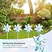 Reflective Windmill, 24 Pack 7 Leaves Wind Windmills, No Assembly Required, Boys and Girls Toys, Pinwheel for Yard and Garden Lawn Decoration,Bird Scarer Spinners for Garden