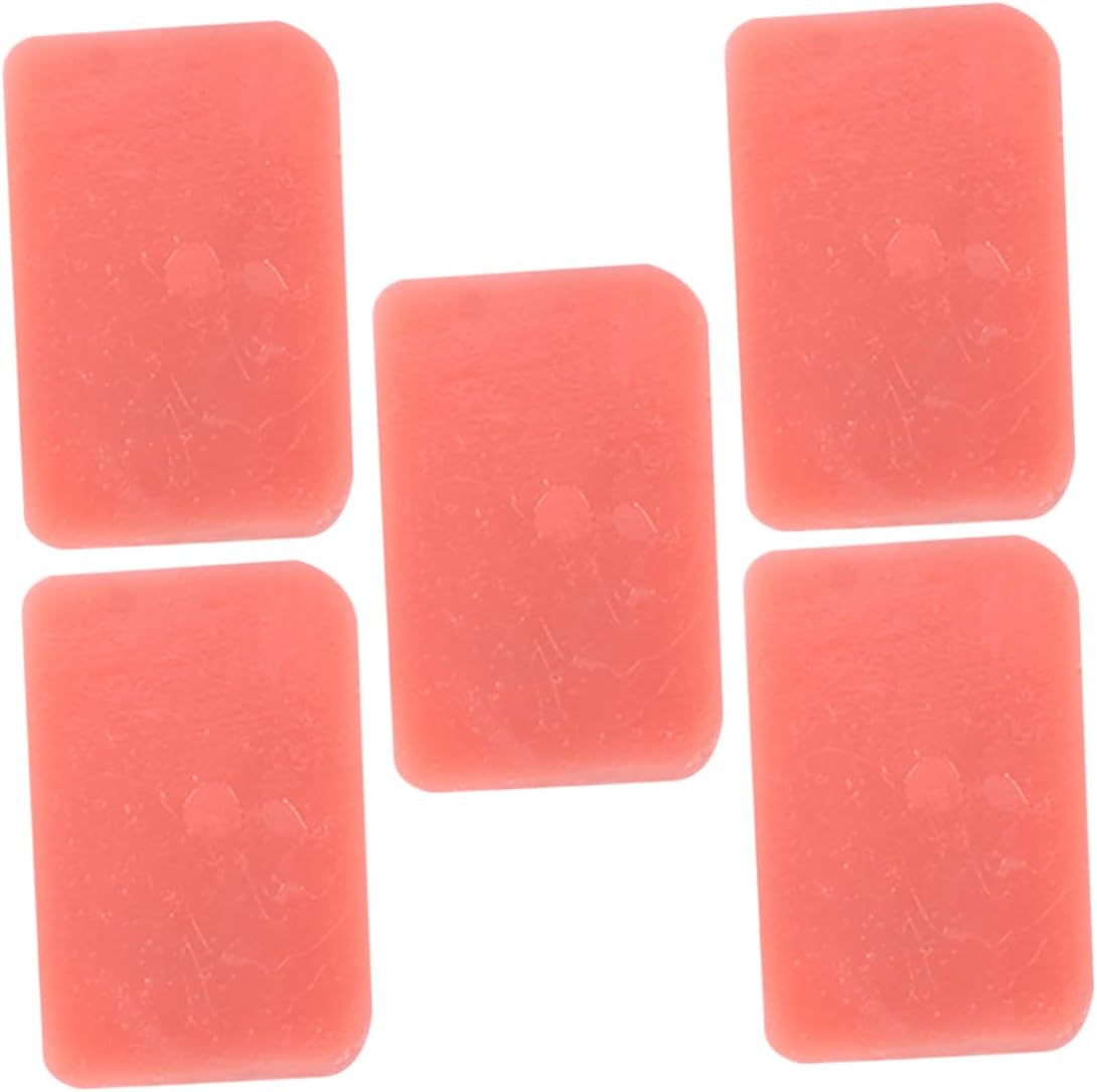 Vaguelly 5pcs Lunch Meat Model Decoration Fake Luncheon Meat Luncheon Meat Plaything Lifelike Food Model Fake Food Artificial Luncheon Meat Luncheon Meat Restaurant Prop Pink