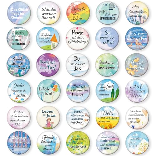 MORCART 30 Stück Magnete mit Sprüchen, Magnete für...