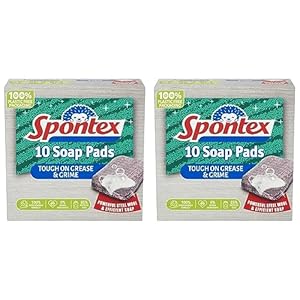 Spontex Seifenpads, 10 Stück (1 Stück) (Packung mit 2)