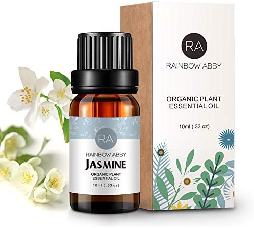 RAINBOW ABBY Jasmine Essential Oil 100% Pure Orangic Aromatherapy Plant Essential Oils Set for Diffuser - 10ML