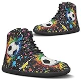 Spacieuses et confortables : les chaussures pieds nus montantes sont conçues avec un bout large pour fournir beaucoup d'espace pour vos orteils et réduire les pincements ou l'inconfort. Semelle zéro chute. Aide à maintenir une démarche naturelle, augmente la stabilité et réduit le risque d'entorses pendant l'exercice