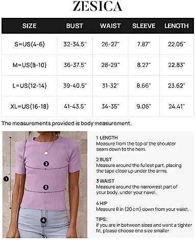 ZESICA Women's Short Sleeve Crewneck Ribbed Knit Slim Fit T Shirt 2023 Summer Basic Solid Color Tee Tops 6 ZESICA Women's Short Sleeve Crewneck Ribbed Knit Slim Fit T Shirt 2023 Summer Basic Solid Color Tee Tops