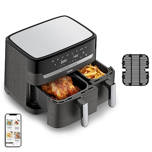 Tefal EY905B10 Easy Fry & Grill Dual XXL, Friggitrice ad Aria e Grill, 8,3 L