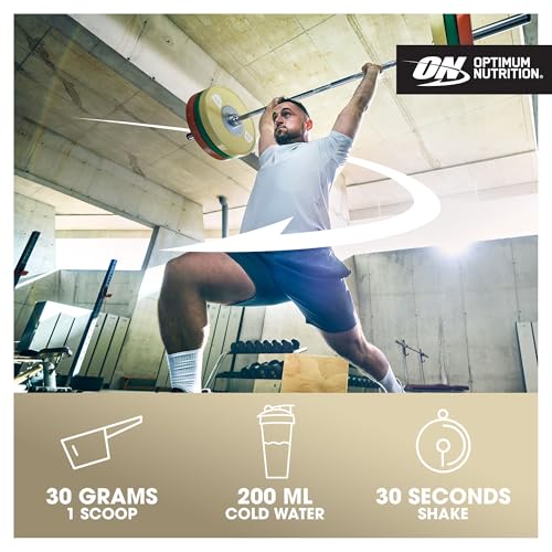 Optimum Nutrition ON Gold Standard 100% Isolate Pure Whey Protein, Naturally Occurring BCAAs and Glutamine, Pre and Post Workout, Strawberry Flavour, 31 Servings, 930 g - Image 5