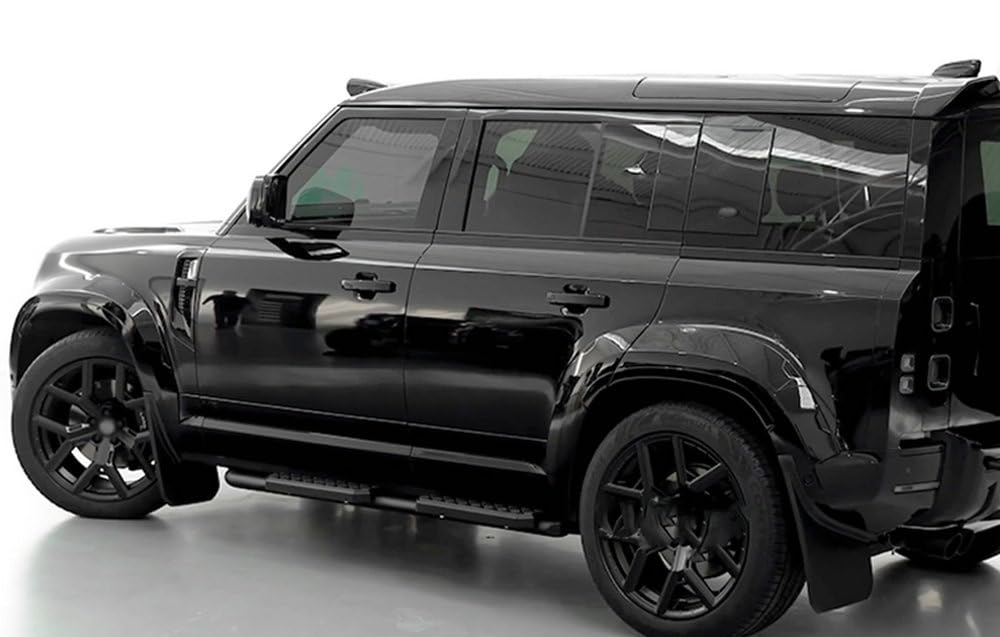 Aluminiowe stopnie boczne deski do biegania Nerf Bars pasują do Land Rover Defender 110 130 4-drzwiowy L851 2020-2025