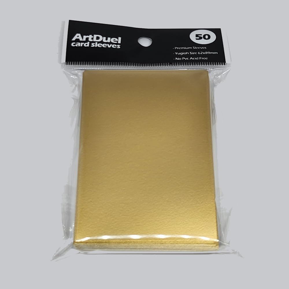 Yugioh Card Sleeves - Golden Matte - 50ct