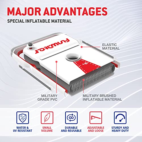 Funwater 4'X2' Cornhole Set Pool Lounge Pong Inflatable With Social Floating Portable Multiple Gameplay #TOP1