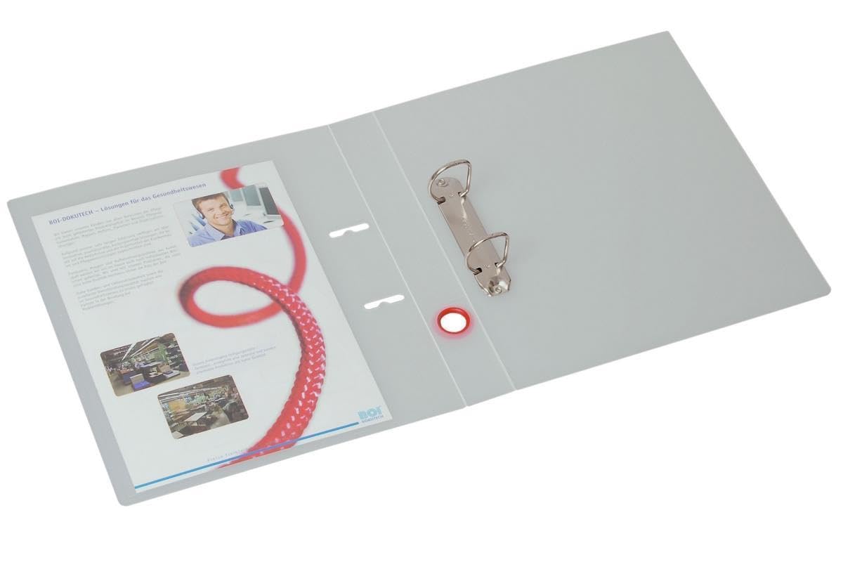 PP-Präsentationsringbuch mit 4-Ring-Combimechanik, 10 Stück, verschiedene Füllhöhen