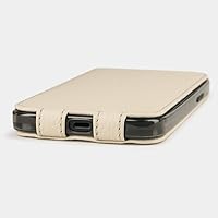 Vista 8 de Marcel Robert - Funda de piel con solapa para iPhone 12 Mini - Modelo patentado - Ultra fina - Fabricado en Francia - [ Blanco]