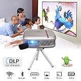2020 Mini Bluetooth Wireless DLP Projector Wifi Portable LED 3300 Lumens Support...