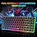Teclado mecánico Gaming RGB Azul Switch Ajazz AK33 82 Teclas 100% Anti-Ghosting...